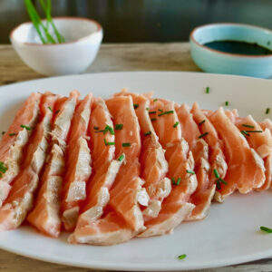 Sashimi de salmão Braseado 08 unidades
